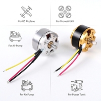 Moteur CC sans balais 1806 3V-12V haute vitesse (12800 tr/min) Outrunner pour avion RC, drone, bateau, ventilateur, pompe de gonflage, outils électriques OEM
