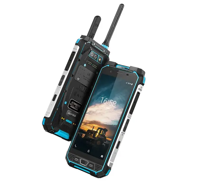 الدولية IP68 مضمونة aoro m5 المصنعين DMR PPT POC GPS GSM الهواتف المحمولة مع اسلكية تخاطب