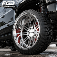 Jantes forgées à déport négatif 20 22 24 26 28 pouces, jantes en alliage forgé 24x14 à déport profond pour camion Chevrolet pleine grandeur, relooking tout-terrain