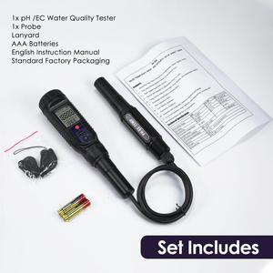 Testeur numérique 3-en-1 de pH, EC et température, étanche IP65, pour eau, viandes, aliments souples et solides, livraison gratuite - Product Image 4