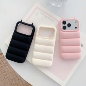 Funda con Cuernos de Diablo para <span class=keywords><strong>iPhone</strong></span> 17 Pro Max, Funda para <span class=keywords><strong>iPhone</strong></span> 16, Diseño de Monstruo Pequeño, Silicona, Dibujos Animados, Protección 360°, Antigolpes, para <span class=keywords><strong>iPhone</strong></span> 13/14/15 - Product Image 1