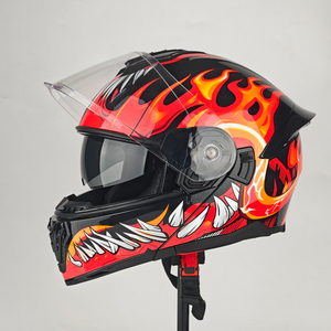 Casco de Motocicleta Abierto, Modular, con Luz Trasera LED, Aprobado por DOT, para Todas las Estaciones, para Ciclismo y Motocross, Modelo LV115, Venta Caliente - Product Image 2