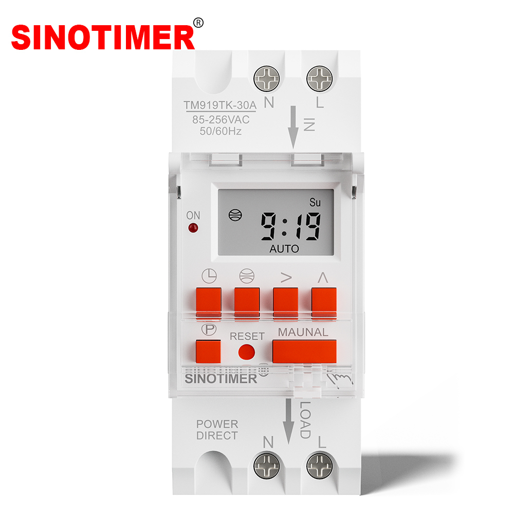 TM919T Wide Voltage 85-265VAC Astronomical Time <strong>Switch</strong> for Automatic Calculation of Sunrise and Sunset <strong>Latitude</strong> and <strong>Longitude</strong>