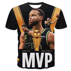 2021-2022 FINALS CHAMPIONS #3 Poole #11 Thompson #30 FMVP T-Shirt 30 Curry T-Shirt in voller Länge