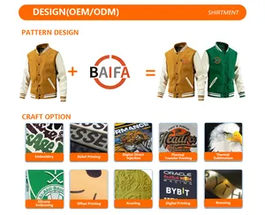 Autunno inverno cappotto di lana con Logo personalizzato da Baseball ampia giacca da Baseball giacca Varsity da uomo