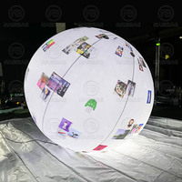 Sphère gonflable légère hermétique pour publicité extérieure Ballon gonflable suspendu Grande boule gonflable pour décorations