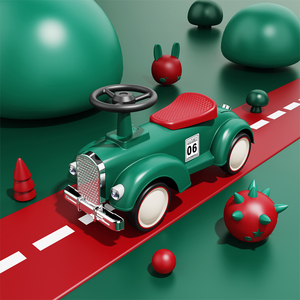 Vélo d'équilibre pour bébé à quatre roues, jouet intemporel pour enfants de 1 à 3 ans, voiture jouet durable, cadeau trotteur pour bébé - Grande Vente - Product Image 3