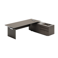 Bureau de direction modulaire moderne en MFC/MDF avec prise de courant magnétique pour mobilier de bureau de PDG/directeur