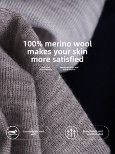 Maglietta <span class=keywords><strong>Termica</strong></span> a Maniche Lunghe da <span class=keywords><strong>Donna</strong></span> 100% Lana Merino, Leggera, ad Asciugatura Rapida, per Attività all'Aperto, Allenamento, Corsa e Sport - Product Image 3