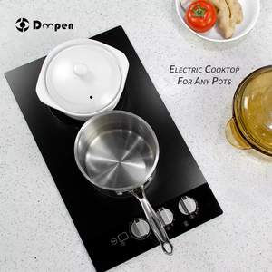 3000W 220V Kitchen Appliance Electric Infrared Cooker 2 Burner Vertical Built In Design <b>Knobs</b> Control electric <b>ceramic</b> cooker - Product Image 6