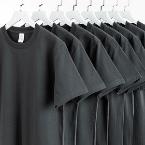 Camiseta de Cuello Redondo Lisa de Algodón de Alta Calidad, 230 g/m², Estilo Urbano, con Logotipo Personalizado, Talla Grande para Hombre, Bordado - Product Image 1