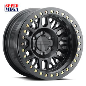 Rines DOT Forjados con Acabado Mecanizado Beadlock 4x4, 4, 5, 6, 8 Orificios, PCD 6x139.7, 6*114.3, 17*7/8J, Diseño Cóncavo Cromado BNT para Charger - Product Image 1