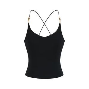 Nuevo Top Corto Ligero con Cuentas y Espalda Cruzada - Bralette de Encaje Elástico en Cuatro Direcciones con Ajuste Delgado y Cintura Ceñida - Product Image 5