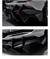 Kit carrosserie en fibre de carbone sèche préimprégnée de haute qualité style MSY, diffuseur arrière et spoiler de coffre pour Lamborghini Revuelto 2023 et modèles suivants