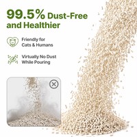 Litière pour chat biodégradable à base de tofu, OEM ODM, à agglomération douce, contrôle des odeurs, jetable dans les toilettes, sans poussière