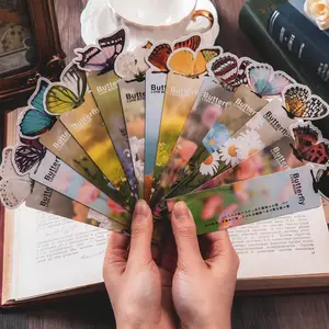 10pcs Colorful Paper Reading Stationery Creative Butterfly Bookmarks