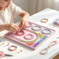 Tapis de conception de perles en silicone pour la création de bracelets et colliers DIY, plateaux de fabrication de bracelets