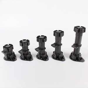 Pieds de meuble Pieds de meuble Plinthe réglable en plastique pour pied de meuble Rehausseurs de pied de meuble - Product Image 1