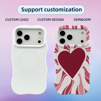 Funda Protectora Personalizada para Teléfono con Impresión 3D Ripple, Híbrida de TPU y PC, con Logotipo Personalizado por Transferencia de Calor para iPhone 17 16 Pro