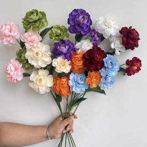 Phong Cách Mới 3 Đầu Duy Nhất Thân Cây Lụa Nhân Tạo Hoa Trắng Hoa Trà Hoa Cho Nhà Giáng Sinh Đám Cưới Valentine Của Ngày Trang Trí Nội Thất - Product Image 4