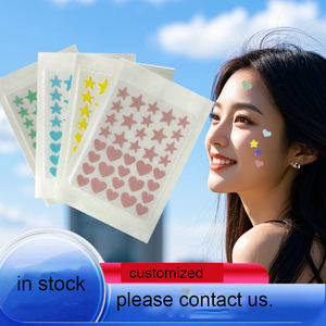 Patchs Assortis Cœur et Étoile, Autocollants Dissimulants Unisexe Doux pour la Peau, Traitement de l'Acné, Convient à Tous les Types de Peau - Product Image 3