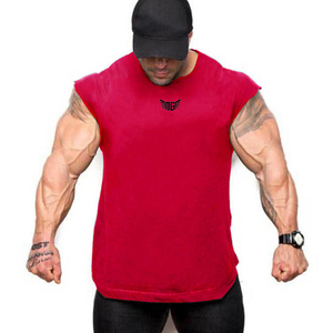 Camiseta Deportiva de Manga Corta para Hombre, de Algodón, Color Sólido, con Logotipo Personalizado, Venta al Por Mayor - Product Image 5