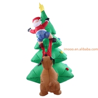 Arbre d'escalade gonflable à LED 1.8M, éclairage Led, pour noël, fêtes de nouvel-an, décoration de pelouse de cour ou de maison, prix d'usine