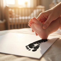 3 Paket Kit Cetak Tangan dan Kaki Bayi Tanpa Tinta dengan Bingkai Foto Kartu Pencapaian Bayi Hadiah Kenang-kenangan Bayi Baru Lahir
