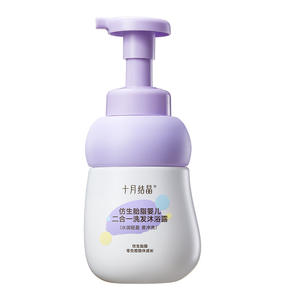 Champú y Gel de Baño para Bebés Crystal de Octubre, 400 ml, Fórmula Vernix Caseosa, Hidratante - Product Image 1