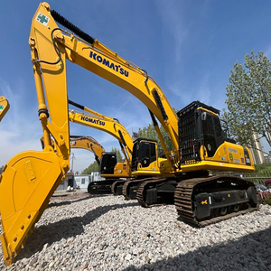 Excavatrice sur chenilles hydraulique Komatsu PC350 d'occasion, robuste, de haute qualité, faible nombre d'heures de fonctionnement, poids opérationnel de 35 tonnes, pour le déplacement de roches dures - Product Image 1