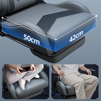 Chaise pivotante réglable inclinable ergonomique E-Sports Table de jeu confortable et longue assise pour les utilisateurs d'ordinateur de dortoir d'étudiants