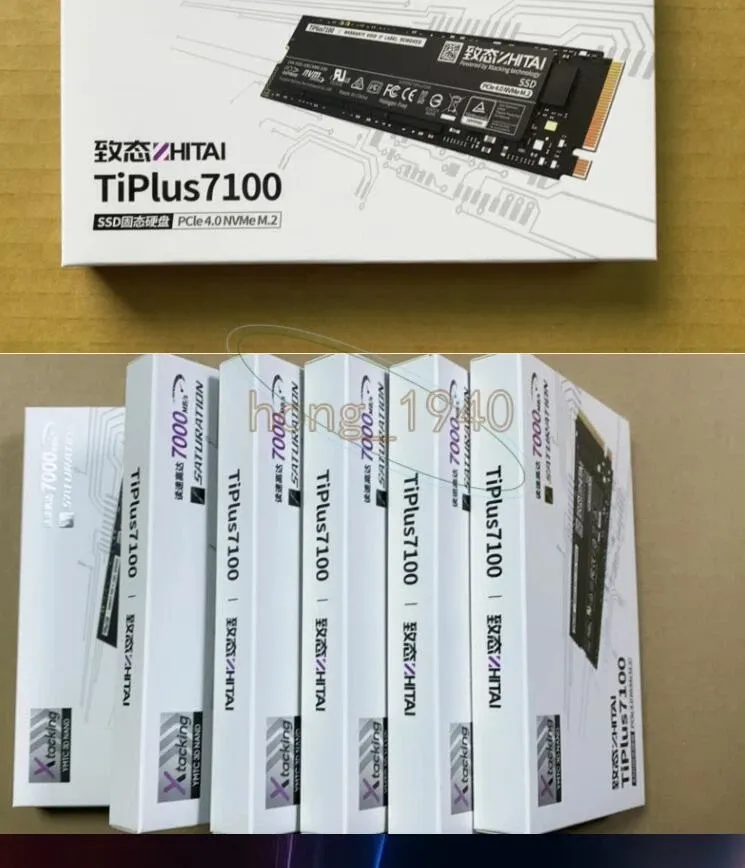 Zhitai Tiplus7100 1 TB SSD - Fast Pcie 4.0 Desktop Drive