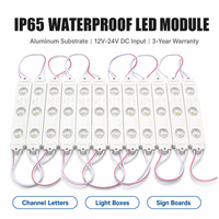 Module d'éclairage publicitaire LED étanche IP65 DC12V 24V, moulage par injection haute luminosité, rétroéclairage pour enseignes lumineuses