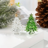 Vente en gros d'ornements en verre et de créations en cristal, arbre de Noël créatif en cristal artificiel
