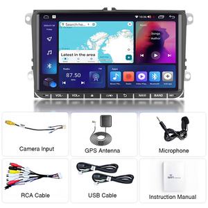 Nouveauté Lecteur multimédia de voiture Android 12 64 Go 9 pouces pour VW Volkswagen Golf Polo <span class=keywords><strong>Skoda</strong></span> <span class=keywords><strong>Octavia</strong></span> Passat Radio Écran tactile IPS - Product Image 6