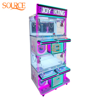 SOURE Machine de jeu d'arcade à grue à pinces premium pour 4 joueurs, à monnayeur, type maison de poupées, adaptée aux adultes et aux enfants