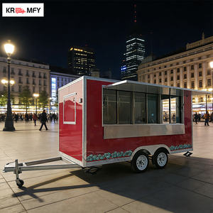 Remolque de Comida Móvil Cuadrado Certificado por CE DOT, de Acero Inoxidable, Aluminio y Fibra de Vidrio, Totalmente Equipado para Hot Dogs y Hamburguesas - Product Image 4