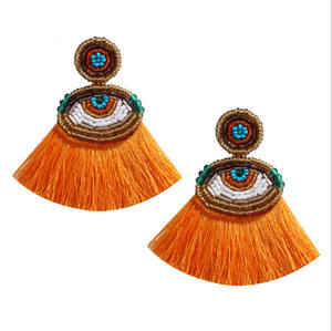 Pendientes de ojo de <span class=keywords><strong>diablo</strong></span> bohemios a <span class=keywords><strong>la</strong></span> moda 2025, pendientes de borla, joyería para mujer - Product Image 2