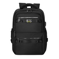 Sac à dos professionnel grande capacité, durable, léger, imperméable, avec port USB, motif géométrique, en tissu Oxford, souple, pour voyage et école, avec coussin d'air