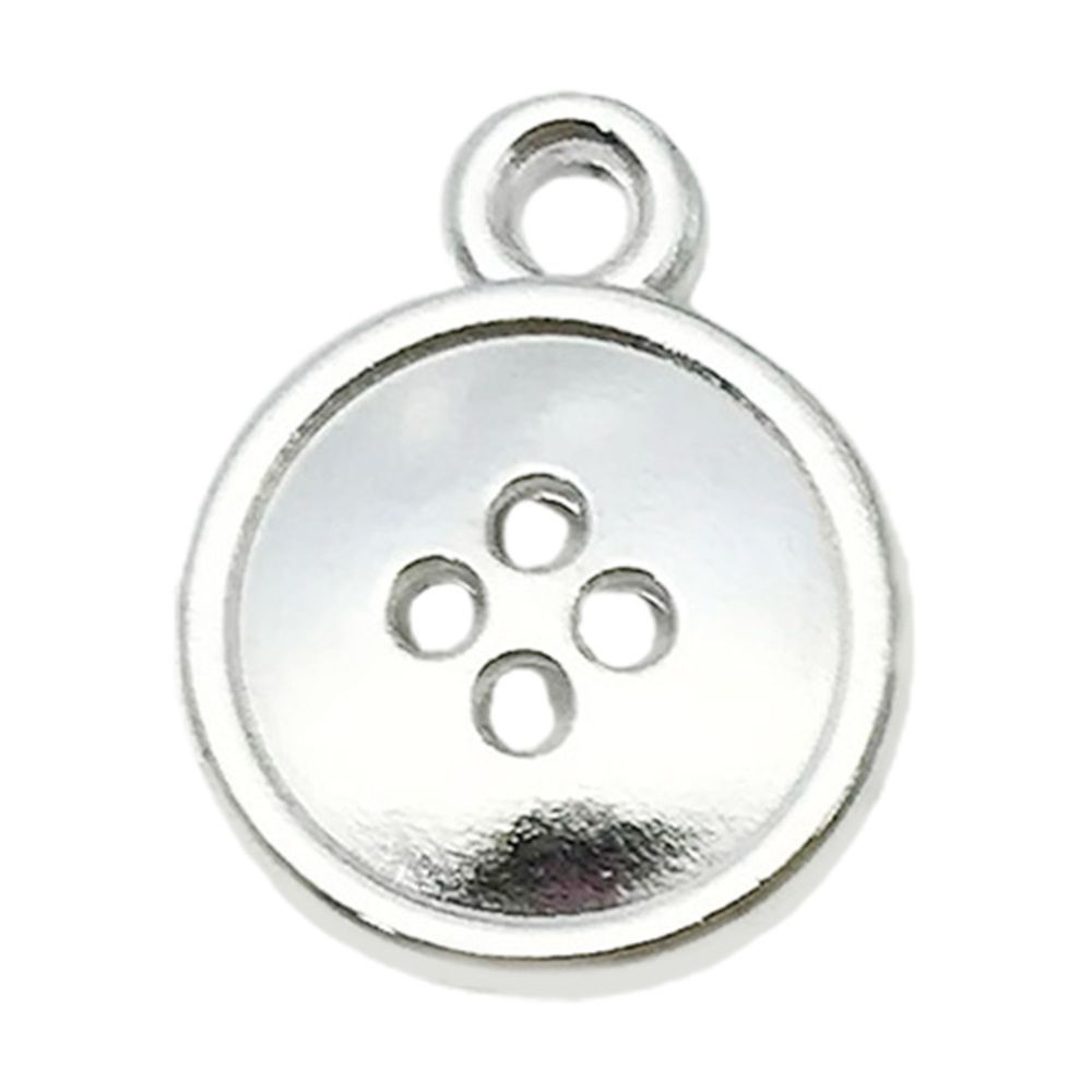 Un bouton d'outil de machine à coudre argenté brillant, 13*16 mm, 0,9 g, 20221.