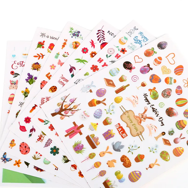 Wholesale DIY Halloween Fall nail designs Christmas decorations Easter dried flower nail Stickers