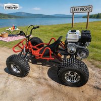 Kart tout-terrain 82-212cc 2/4 temps CVT à essence avec suspension à bras en A et frein à disque pour sites de divertissement