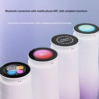 Penyelamat Layar Cangkir Proyeksi Digital AI Lintas Batas, Pengingat Minum Air Berbasis Suhu, Speaker Bluetooth, Kesehatan