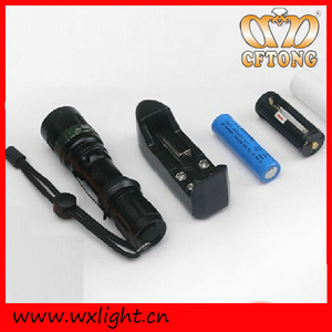 De aluminio de 18650 batería Zoom portátil 3 W XPE policía táctico impermeable <span class=keywords><strong>linterna</strong></span> - Product Image 5