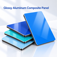 Panneau composite en aluminium brillant 4 mm 4x8 pieds, revêtement PE blanc, panneau ACM pour revêtement de meubles de cuisine