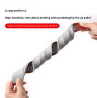 Protection de pare-chocs de voiture, bande de protection d'angle en PVC, aspect fibre de carbone, anti-rayures, anti-collision, universelle, 2 pièces, avant et arrière
