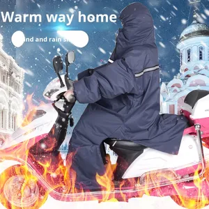Moto électrique pour vélos et scooters, imperméable et coupe-vent, idéale pour l'<span class=keywords><strong>hiver</strong></span> et l'automne, randonnée, voyage, pour femmes, en polyester, pour usage extérieur - Product Image 3