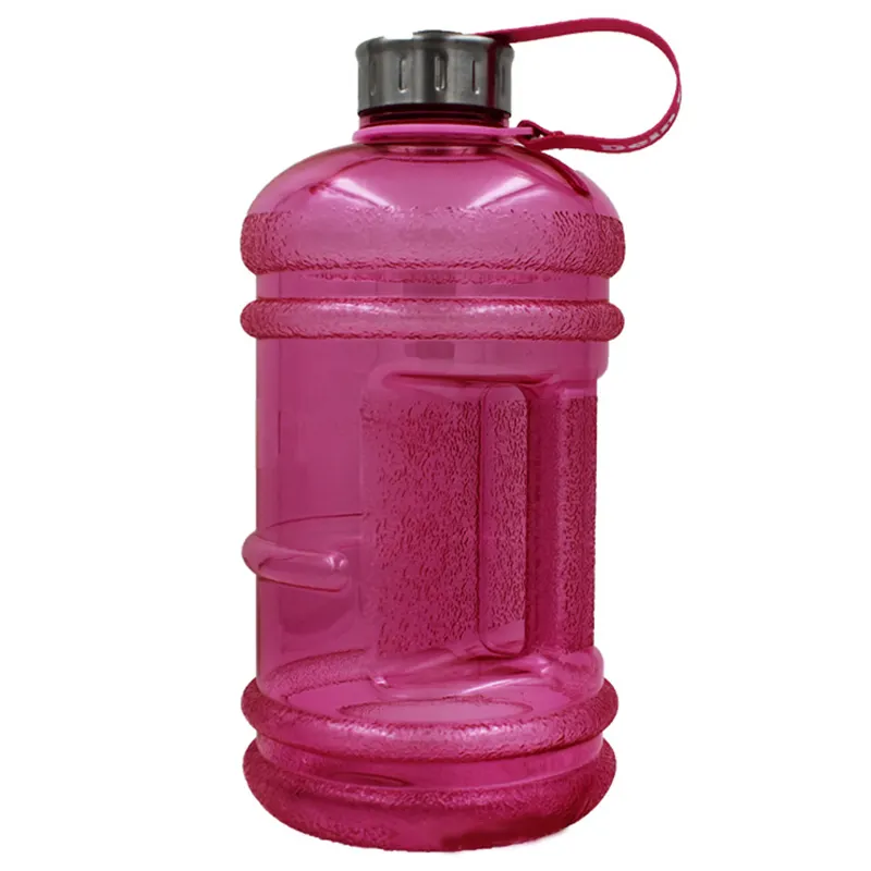2023 Amazon promotionnel scellé créatif en plastique grande capacité demi-gallon bouteille d'eau avec poignée
