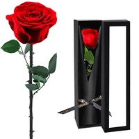 Karangan Bunga Mawar Merah Awet Tahan 5 Tahun Ramah Lingkungan Tahan Luntur Hadiah Romantis untuk Wanita Hari Ibu Hari Valentine