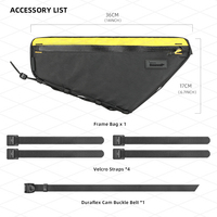 Rhinowalk 2.9l Vélo Triangle Cadre Sac Vélo Touring Vélo De Route Plein Cadre Bikepacking Commuting Pack - Wilderness Series
